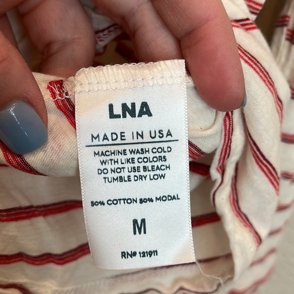 REVOLVE LNA Retro Striped Long Sleeve Top Size Medium - Picture 4 of 6